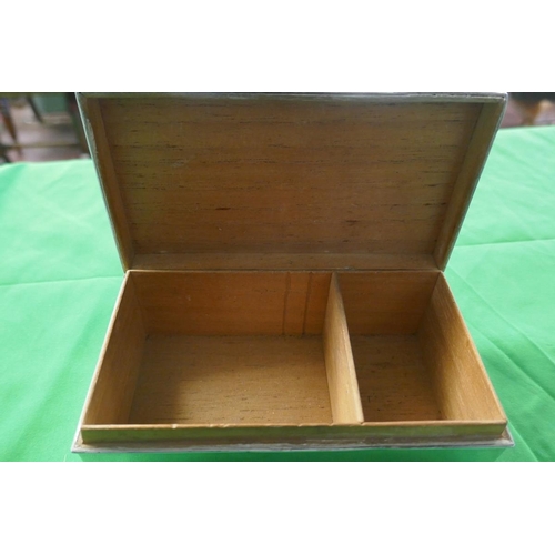 22 - 2 hallmarked silver cigarette boxes