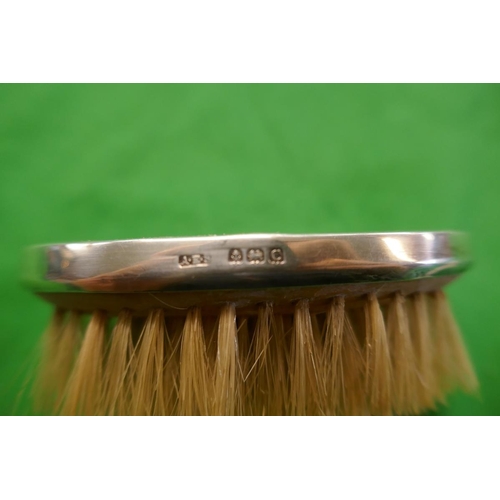 5 - Hallmarked silver vesta case - Makers mark T.H & Hallmarked silver & tortoise brush - Makers mark A.... 