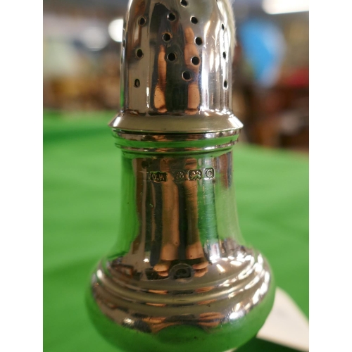 7 - Hallmarked silver posy holder & 2 powder shakers - Approx gross weight 148g