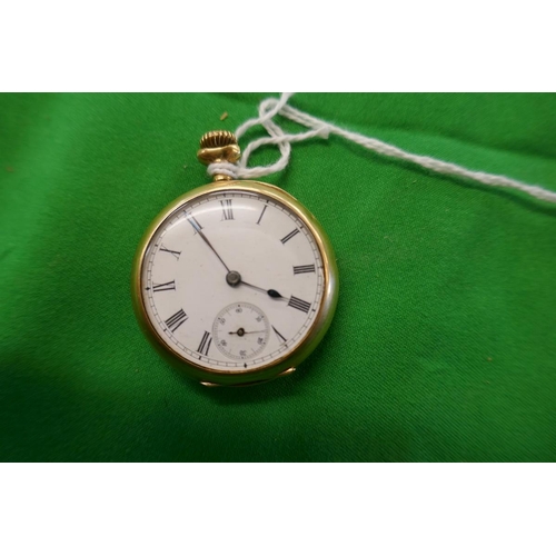 72 - Omega 18ct gold pocket watch