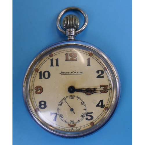 73 - Assortment of watches to include Jaeger Le Coultre WW2 period military pocket watch