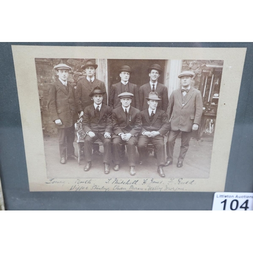 104 - Early framed & signed photograph