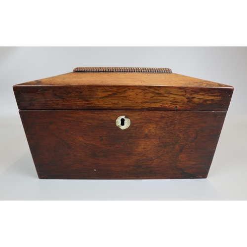 114 - Rosewood tea caddy