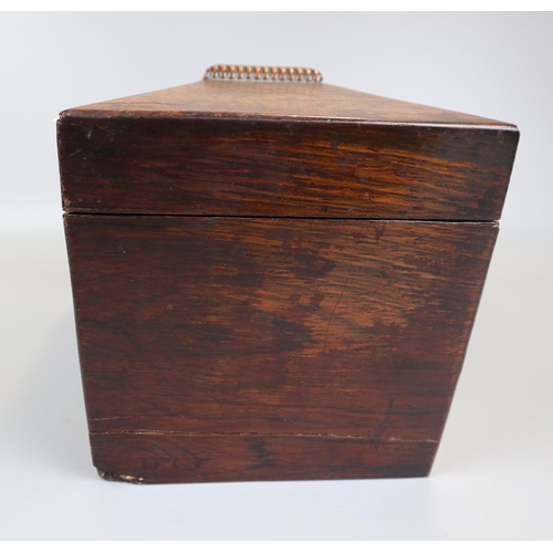 114 - Rosewood tea caddy