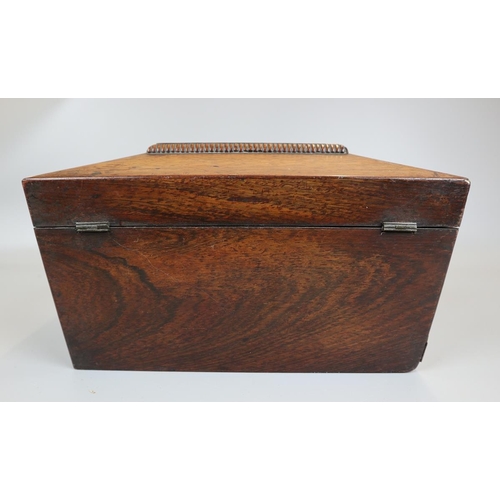 114 - Rosewood tea caddy