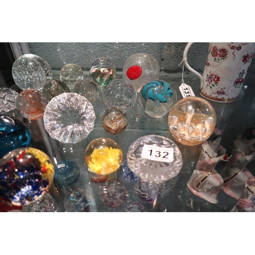 132 - Collection of paperweights