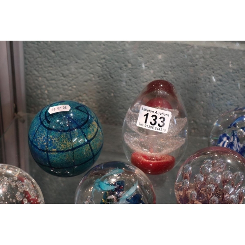 133 - Collection of paperweights