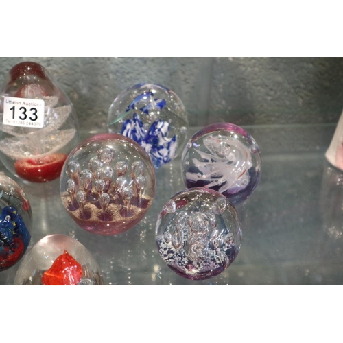 133 - Collection of paperweights