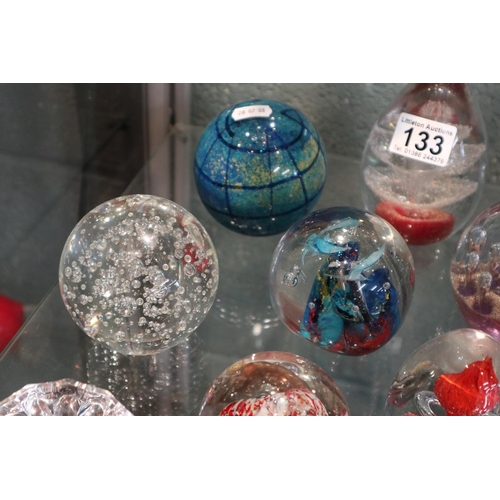 133 - Collection of paperweights