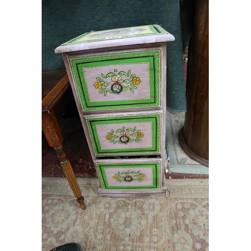 198 - Small painted chest of 3 drawers