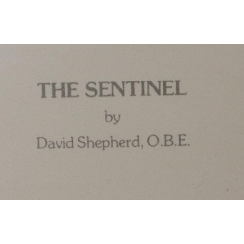 215 - L/E signed David Shepherd print - The Sentinel