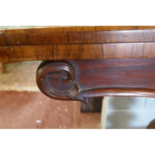 247 - Regency Rosewood card table