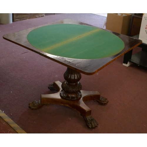 247 - Regency Rosewood card table