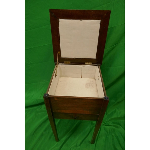 264 - Oak sewing box