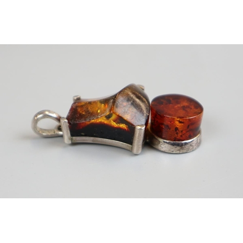 73 - Collection of amber jewellery