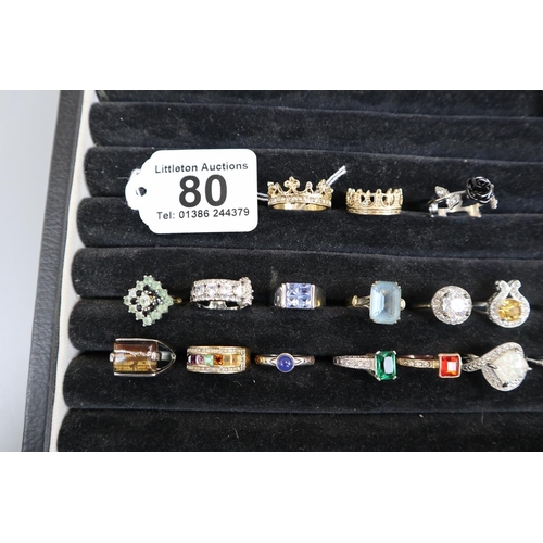 80 - 19 costume rings