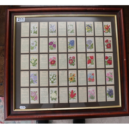 211 - 3 framed silk cigarette card collections