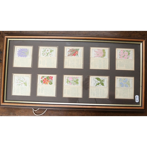 211 - 3 framed silk cigarette card collections