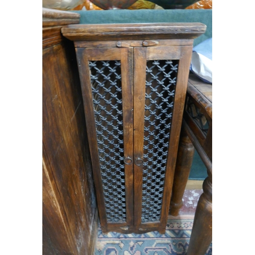 336 - 4 pieces of Indian hardwood furniture