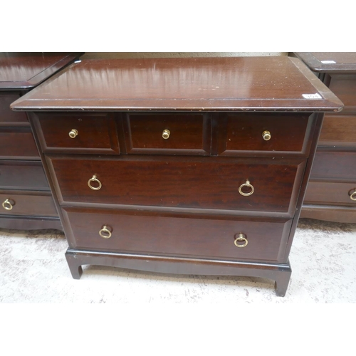 354 - Stag chest of drawers