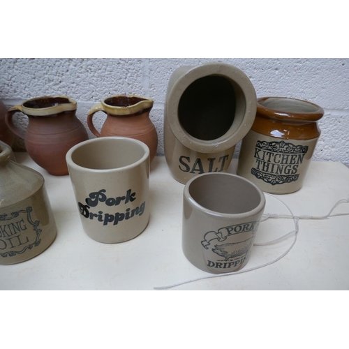 364 - Collection of stoneware to include Doulton Lambeth