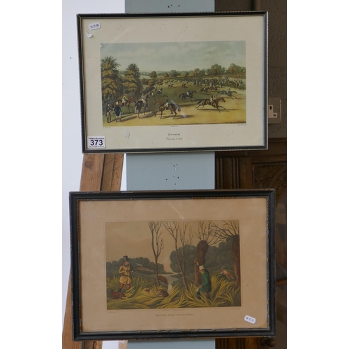 373 - Horse racing & hunting prints