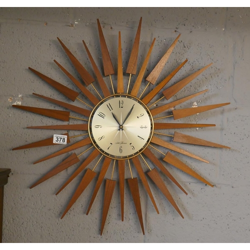 378 - Sunburst clock by Seth Thomas