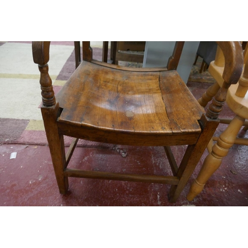 402 - Antique elm armchair