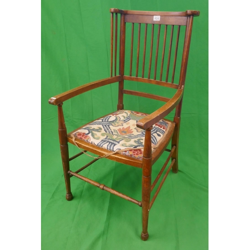 404 - Antique stick back armchair