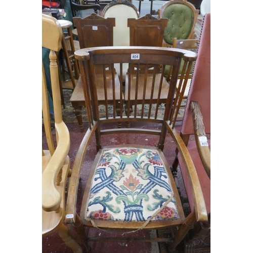 404 - Antique stick back armchair