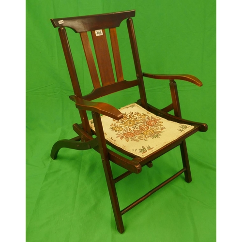 408 - Campaign style chair