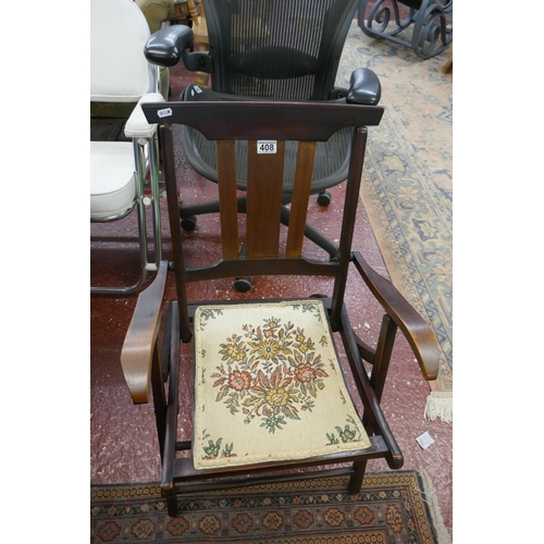 408 - Campaign style chair