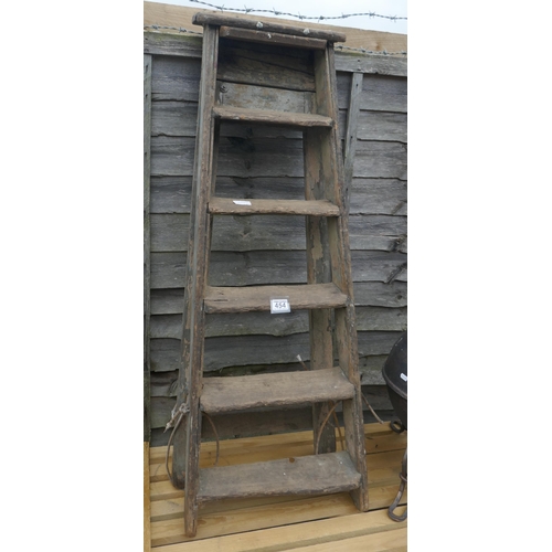 454 - Vintage wooden step ladders