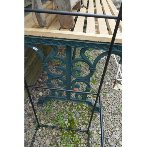 456 - Metal framed garden table