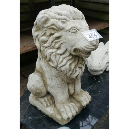 464 - Stone sitting lion