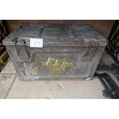 473 - Metal ammunition box