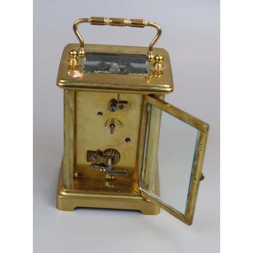 77 - Brass carriage clock