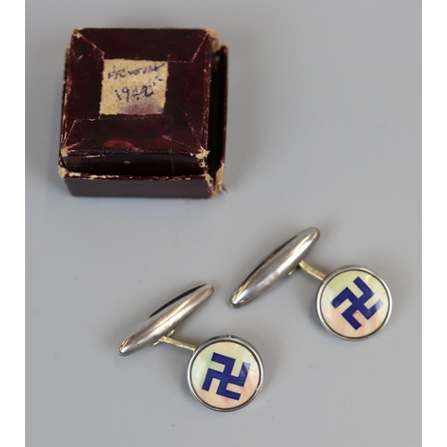 79 - Helmut Braune Nazi  SS cufflinks