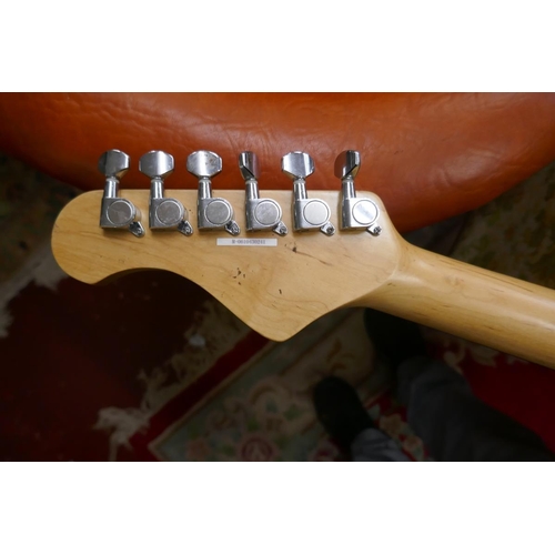 227 - Collection of six electric guitars together with amp & metronome