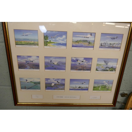 228 - 3 aviation prints all signed