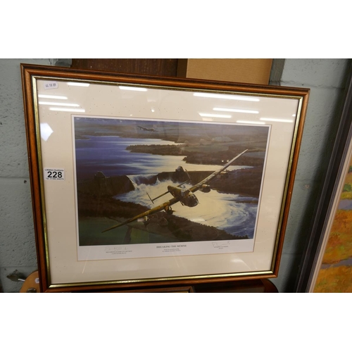 228 - 3 aviation prints all signed