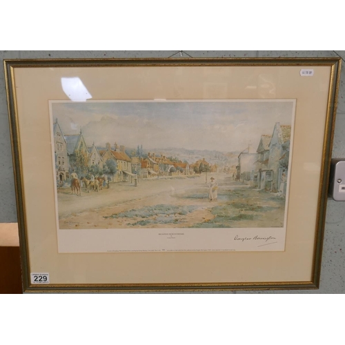 229 - Signed & L/E print of Broadway, Worcester