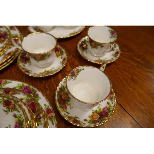 240 - Royal Albert Old Country Roses tea set