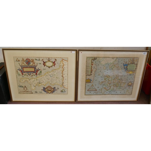 241 - 2 framed maps