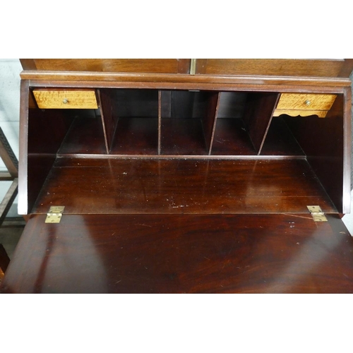 243 - Mahogany bureau bookcase