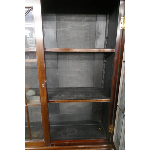 243 - Mahogany bureau bookcase