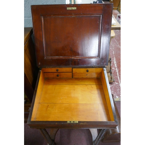 250 - Early Victorian rosewood Davenport