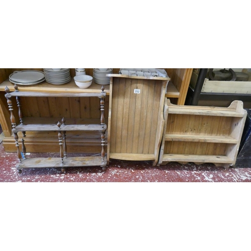 252 - 3 antique racks