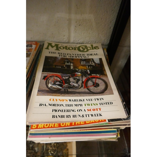 254 - Collection of vintage motorcycling magazines etc