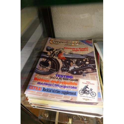 254 - Collection of vintage motorcycling magazines etc